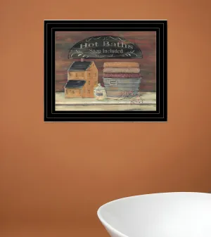 HOT BATH 6 Black Framed Print Bathroom Wall Art Affordable Wall Decoration items