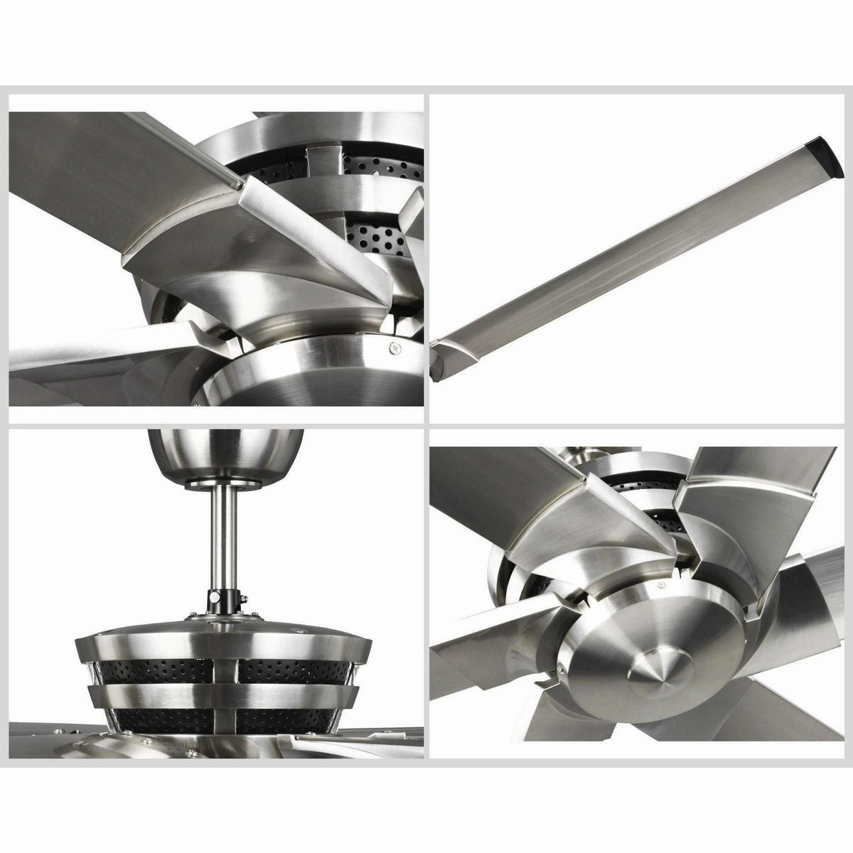 Huff Blade Brushed Nickel Large Ceiling Fans online store