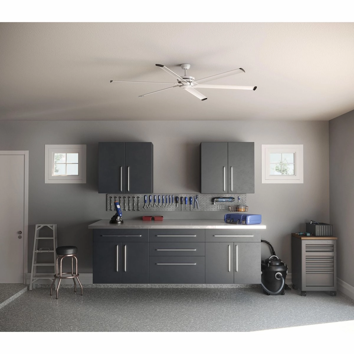 Huff Blade Satin White Large Ceiling Fans online store