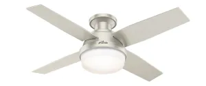Hunter Fan Dempsey Indoor/Outdoor 44" Flushmount Ceiling Fan with 18W LED and Remote Outdoor Ceiling Fans discount