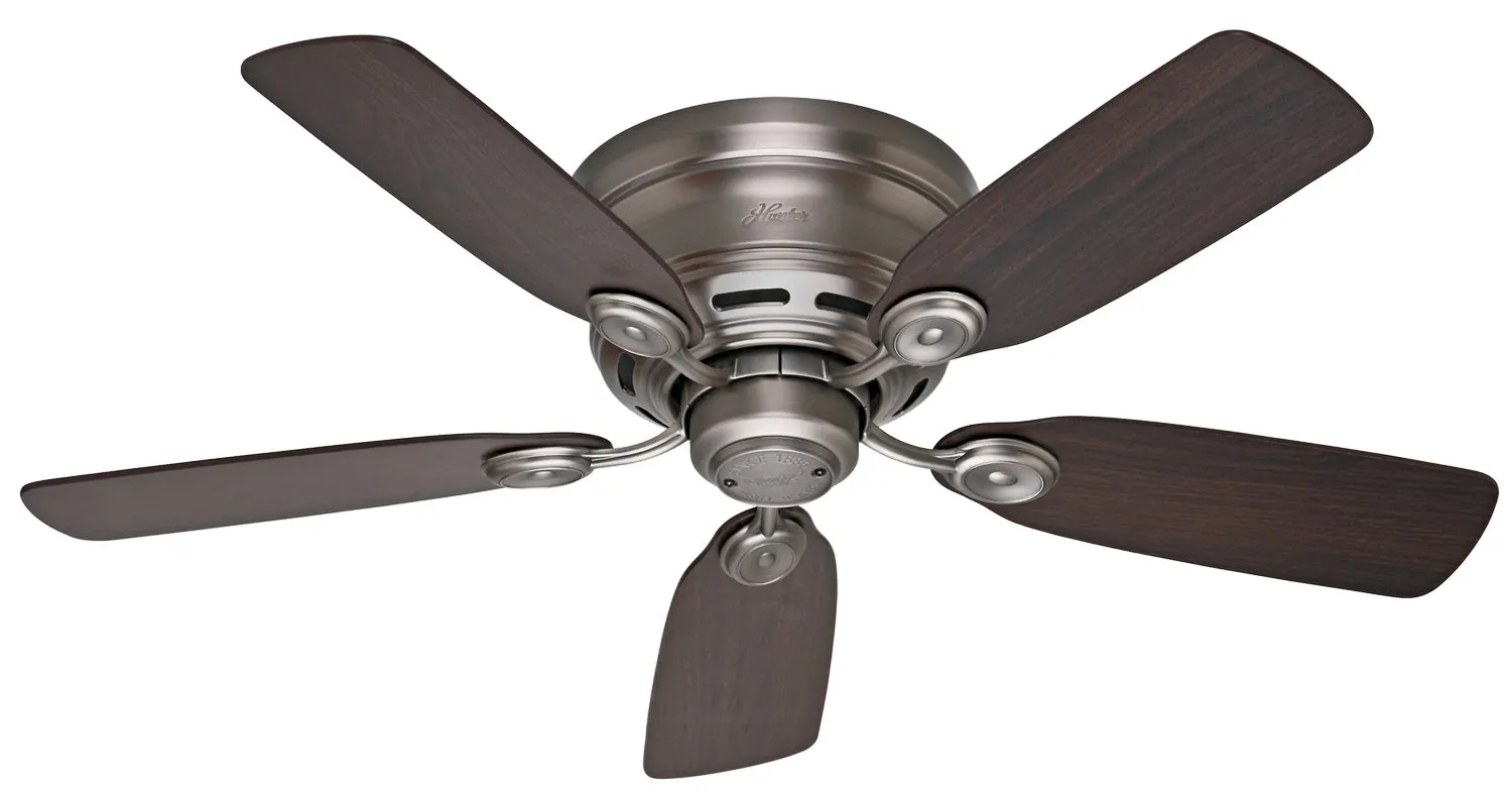 Hunter Fan Low Profile IV 42" Indoor Flushmount Pull Chain Ceiling Fan Designer Ceiling Fans Outlet