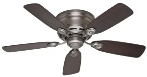 Hunter Fan Low Profile IV 42" Indoor Flushmount Pull Chain Ceiling Fan Designer Ceiling Fans Outlet