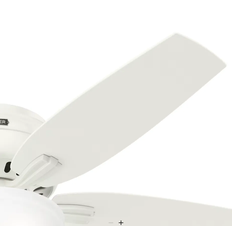 Hunter Fan Newsome Flushmount Pull Chain Ceiling Fan with 18W LED