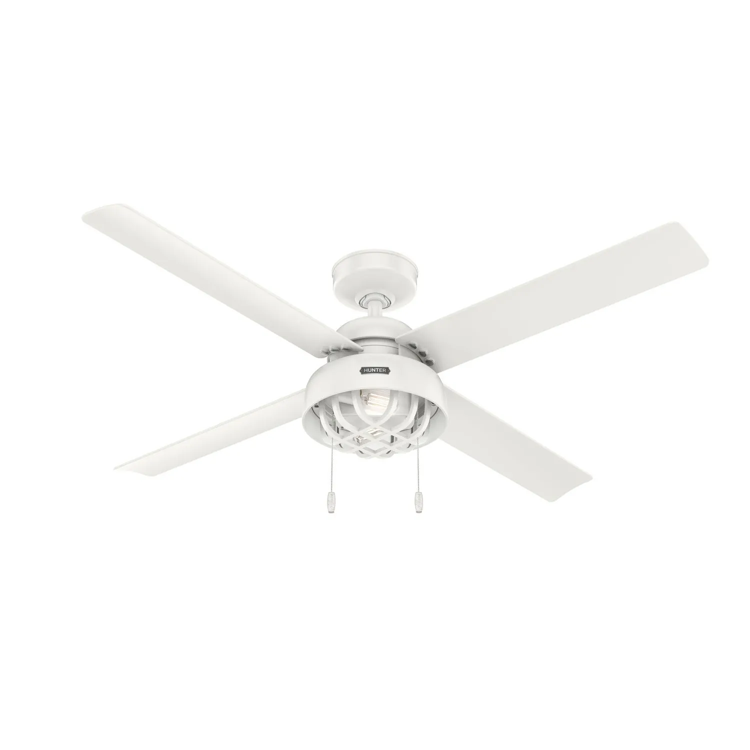 Hunter Fan Spring Mill 52" Outdoor Pull Chain Ceiling Fan with 7W LED Outdoor Ceiling Fans discount