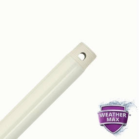 Hunter Fan 24" Downrod in Fresh White - Wet Rated Outdoor Ceiling Fans discount