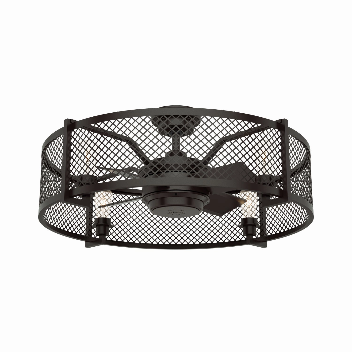 Hunter Fan Fennec 23" Fandelier Ceiling Fan with 21W LED and Wall Control in Noble Bronze Chandelier Fans (Fandeliers) outlet sale