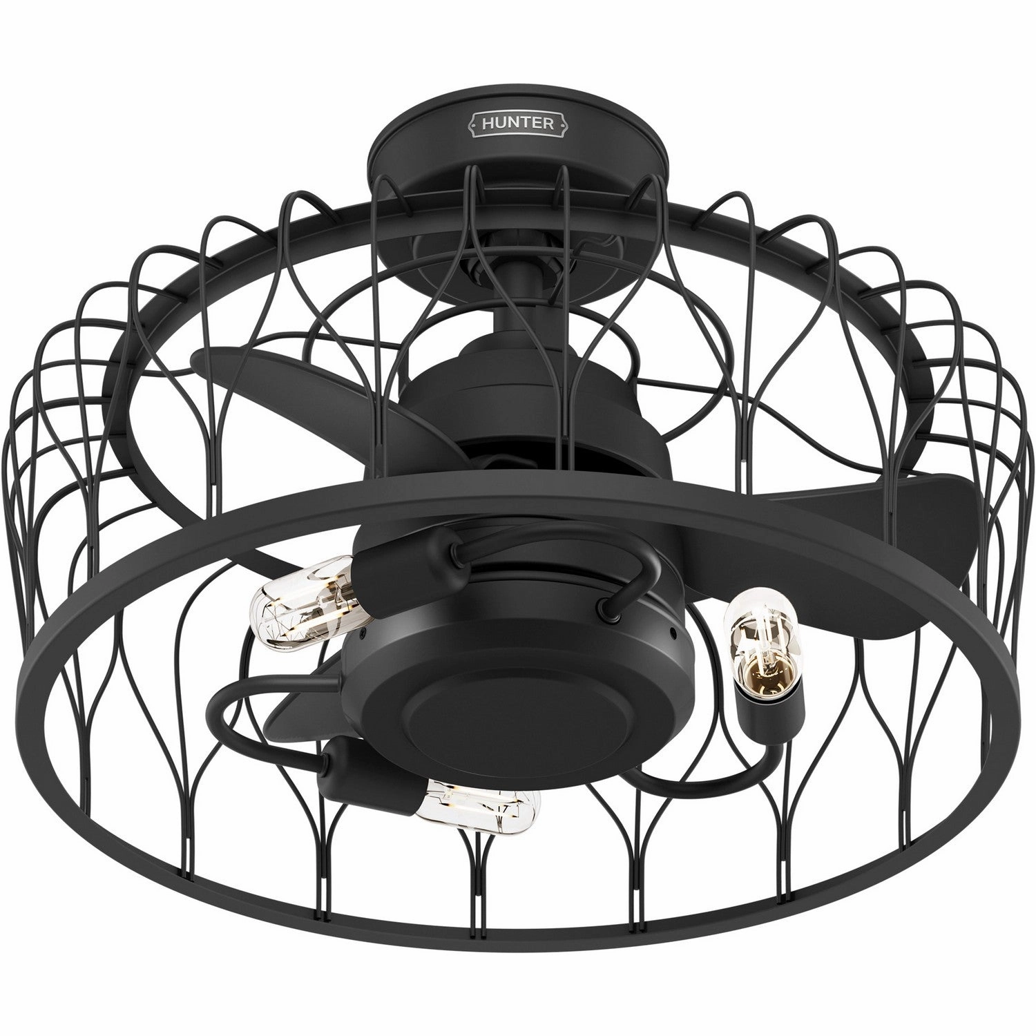 Hunter Rotonda | Ceiling Fan with 3.50W T12 Edison & Handheld Remote Chandelier Fans (Fandeliers) outlet sale