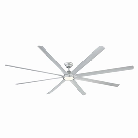 Hydra 120"Ceiling Fan Titanium Silver Large Fans FANS best price