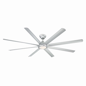 Hydra 96"Ceiling Fan Titanium Silver Large Fans FANS best price