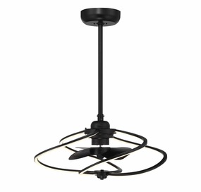 Hydra LED Fan D'Lier Matte Black Fandeliers FANS on sale now