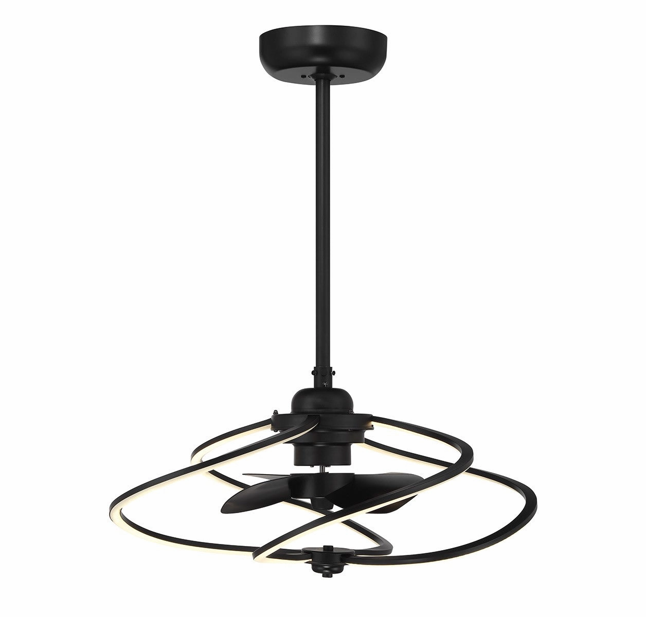 Hydra LED Fan D'Lier Matte Black Fandeliers FANS on sale now