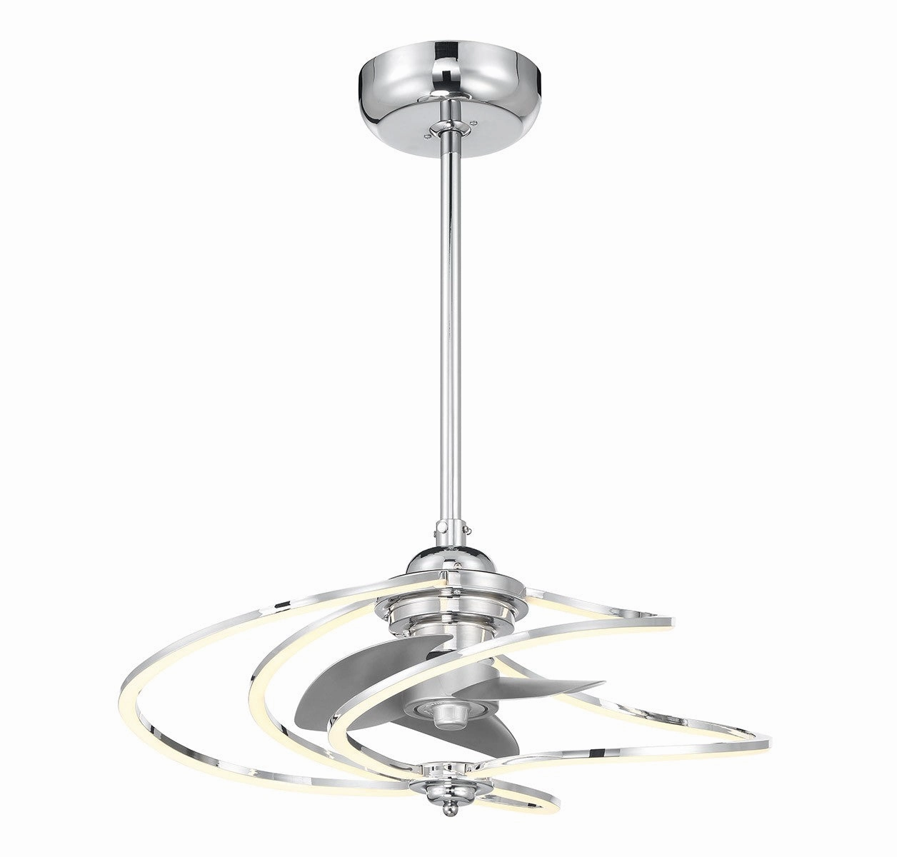 Hydra LED Fan D'Lier Polished Chrome Fandeliers at discount prices