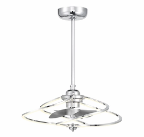 Hydra LED Fan D'Lier Polished Chrome Small Fans FANS hot deal