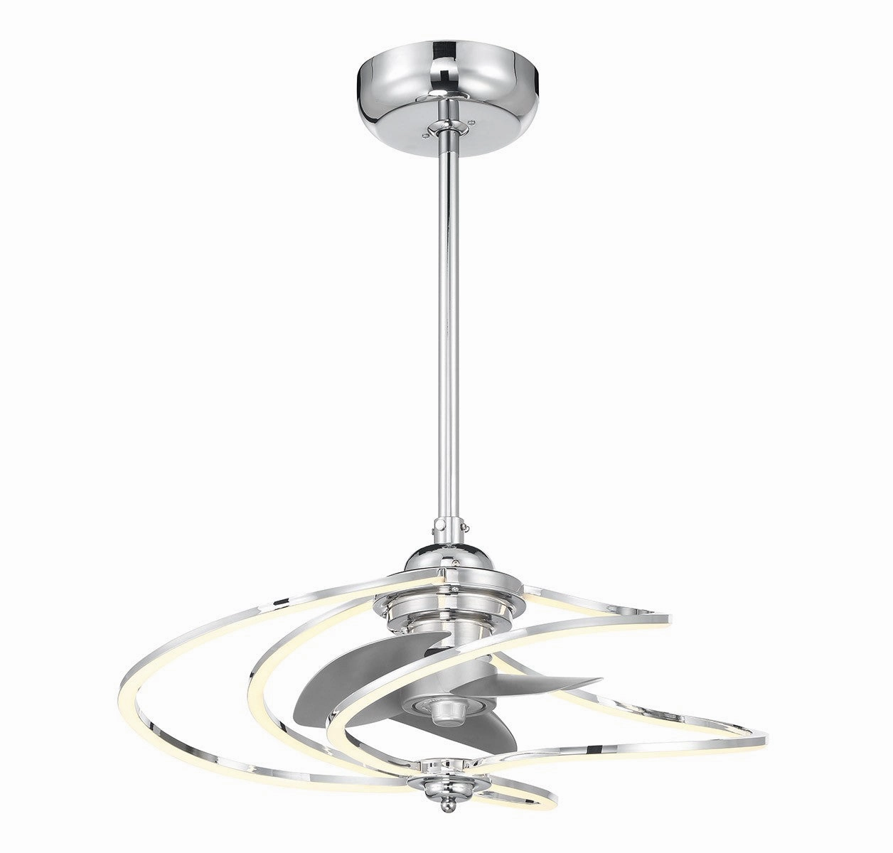 Hydra LED Fan D'Lier Polished Chrome Mini Ceiling Fans promo