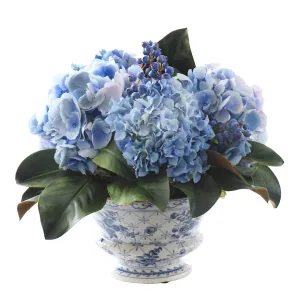 Hydrangea & Blueberry Arrangement Artificial Flowers Spring Refresh