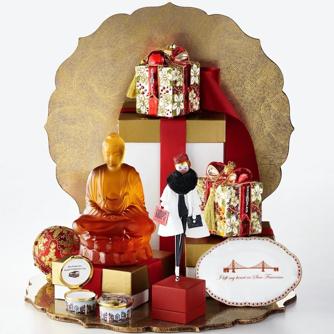 'I Left My Heart in San Francisco' Tray Trinket Trays & Boxes cheap