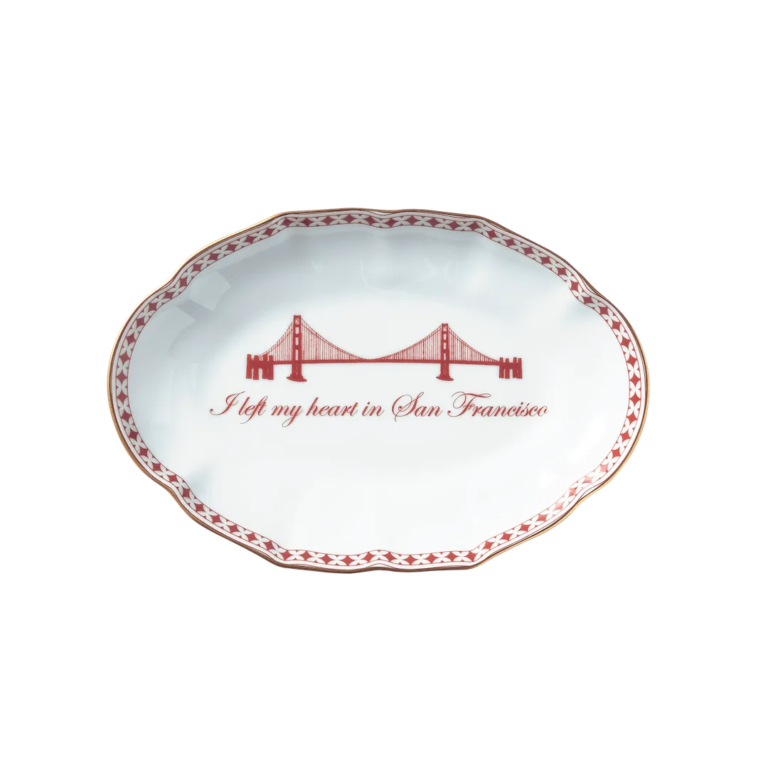 'I Left My Heart in San Francisco' Tray Jewelry Trays Organizer Pack
