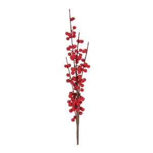 Ilex Berry Stem (Set of 6) 27"H Foam Unique Seasonal Decor store