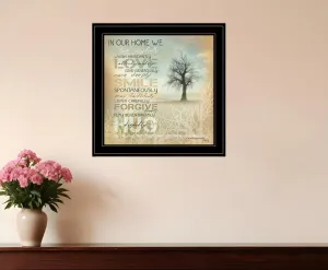 In Our Home 5 Black Framed Print Wall Art Discount Wall Decor Sets