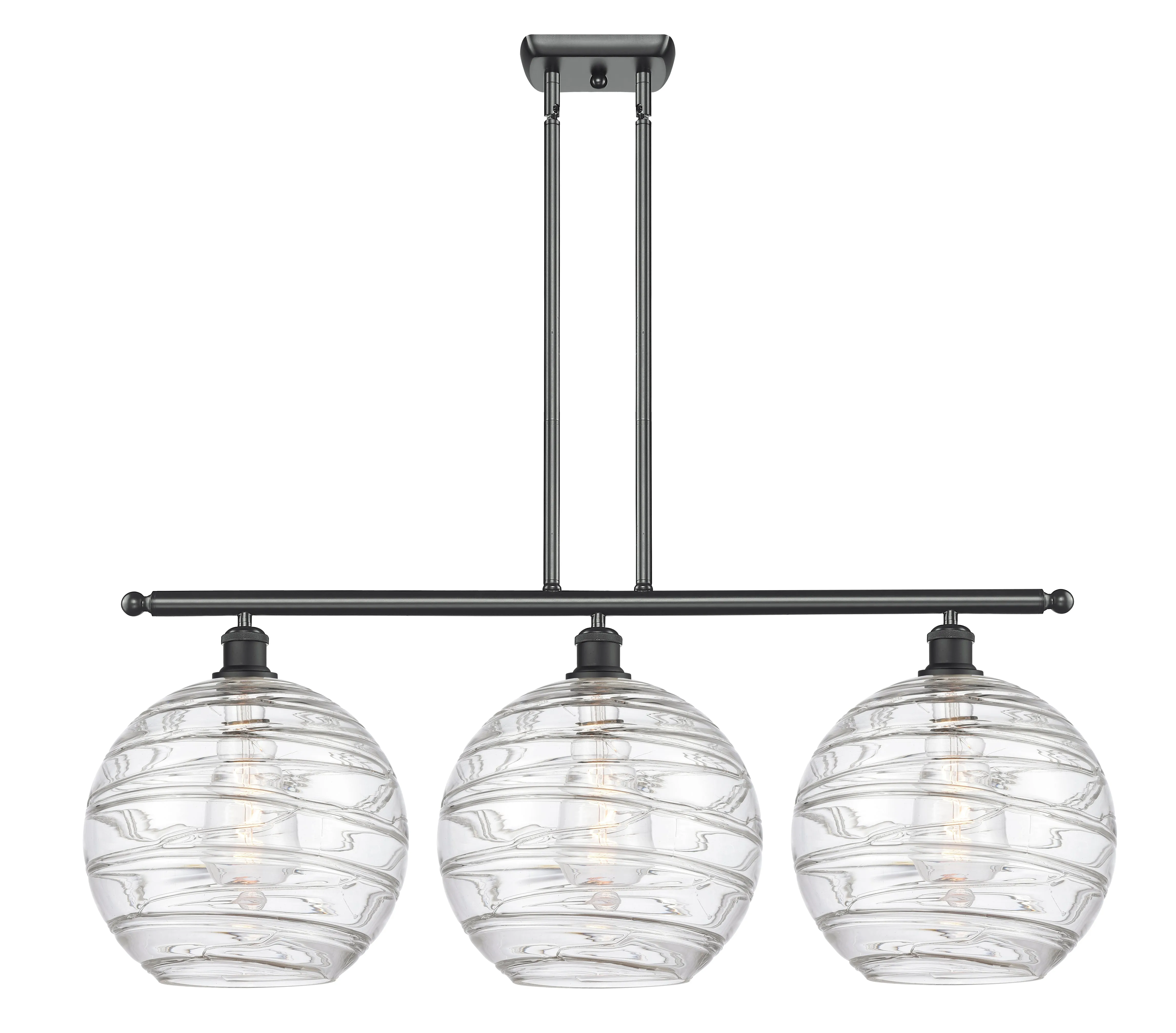 Innovations Ballston 516-3I-BK-G1213-12 Chandelier Light - Matte Black Chic Chandeliers on discount