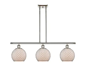 Innovations Ballston 516-3I-PN-G121-8CBK Chandelier Light - Polished Nickel Affordable Chandeliers for home