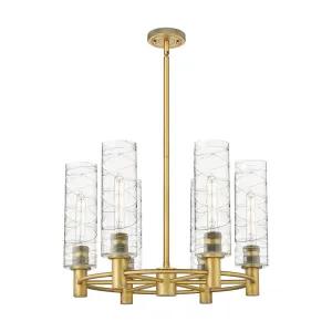 Innovations Downtown Urban 434-6CR-BB-G434-12DE Chandelier Light - Brushed Brass Chandeliers lighting promotion