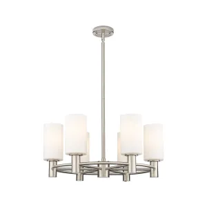 Innovations Downtown Urban 434-6CR-SN-G434-7WH Chandelier Light - Satin Nickel Chandeliers lighting promotion