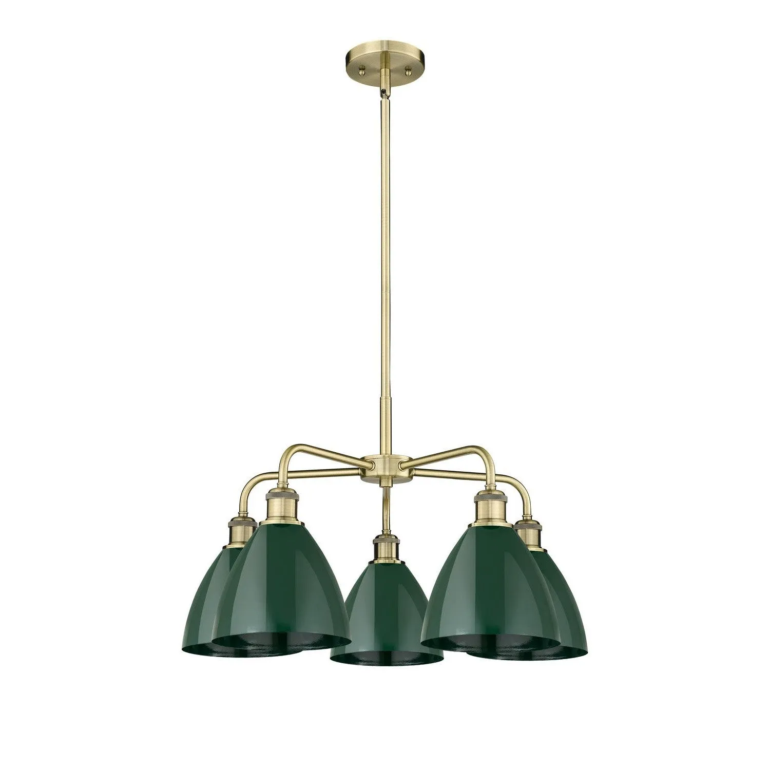 Innovations Downtown Urban 516-5CR-AB-MBD-75-GR Chandelier Light - Antique Brass Chandeliers Lighting flash deal