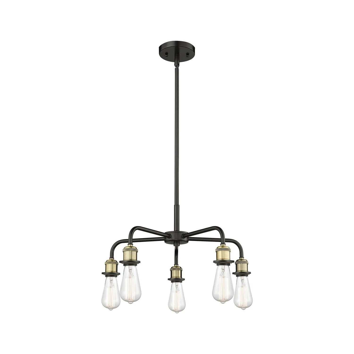 Innovations Downtown Urban 516-5CR-BAB Chandelier Light - Black Antique Brass Chandeliers lighting promotion