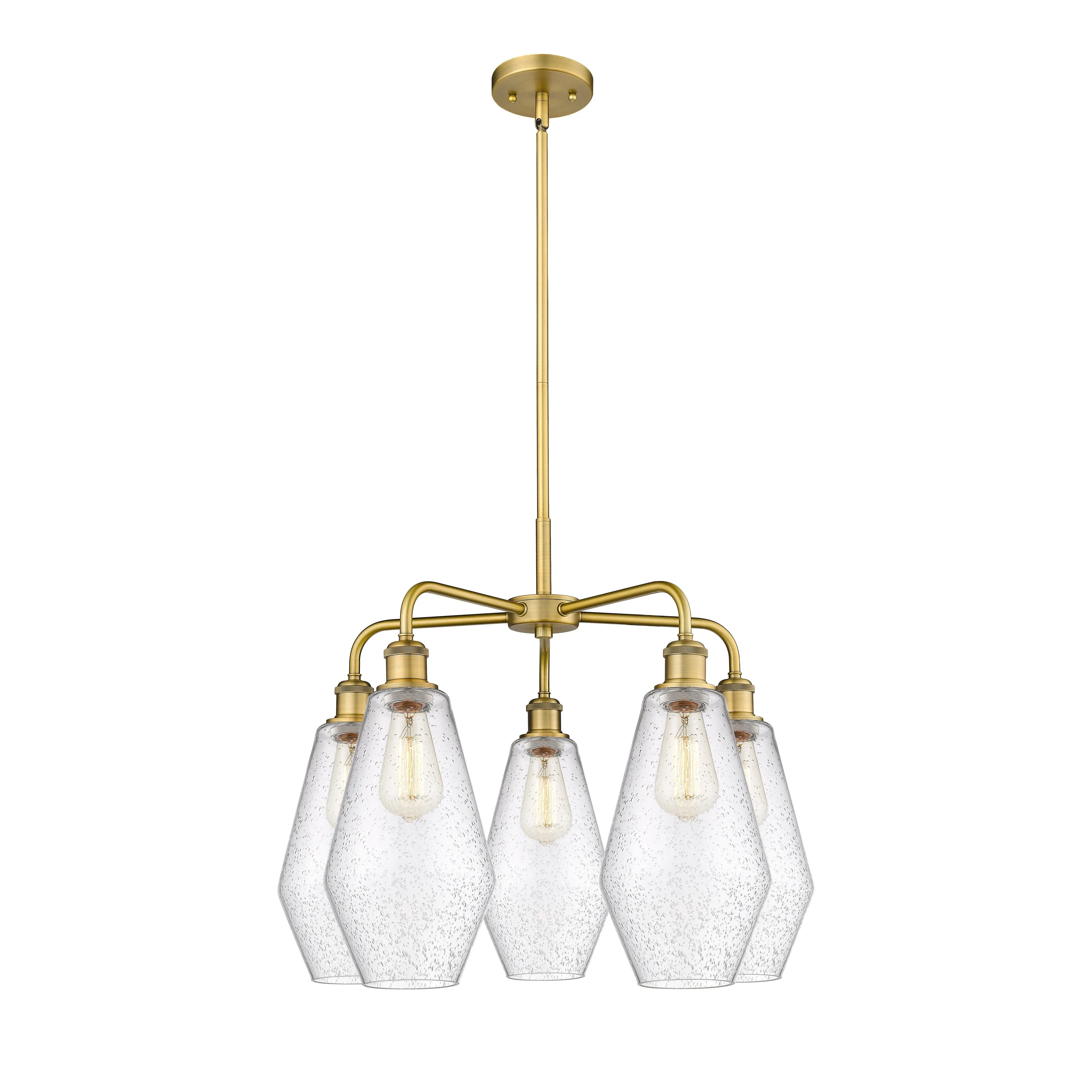 Innovations Downtown Urban 516-5CR-BB-G654-7 Chandelier Light - Brushed Brass Chandeliers Lighting flash deal