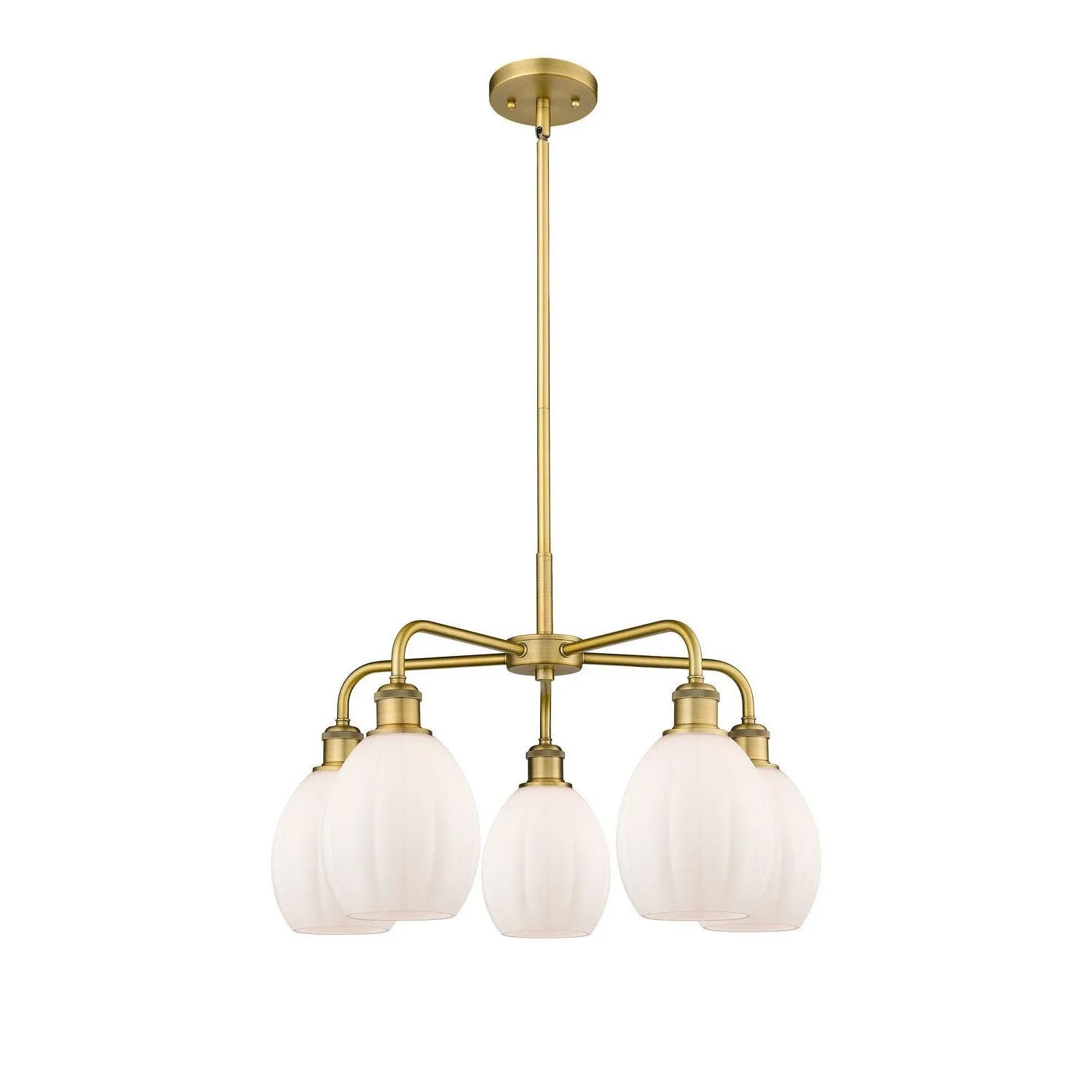 Innovations Downtown Urban 516-5CR-BB-G81 Chandelier Light - Brushed Brass Chandeliers Lighting flash deal
