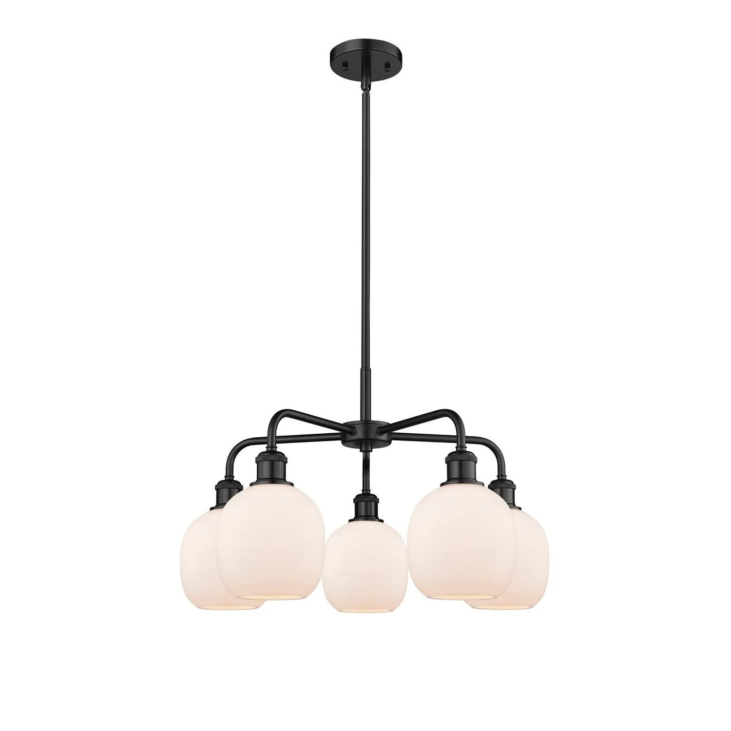 Innovations Downtown Urban 516-5CR-BK-G101 Chandelier Light - Matte Black Chandeliers Lighting flash deal