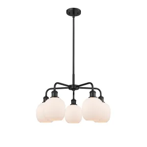 Innovations Downtown Urban 516-5CR-BK-G101 Chandelier Light - Matte Black Chandeliers Lighting flash deal