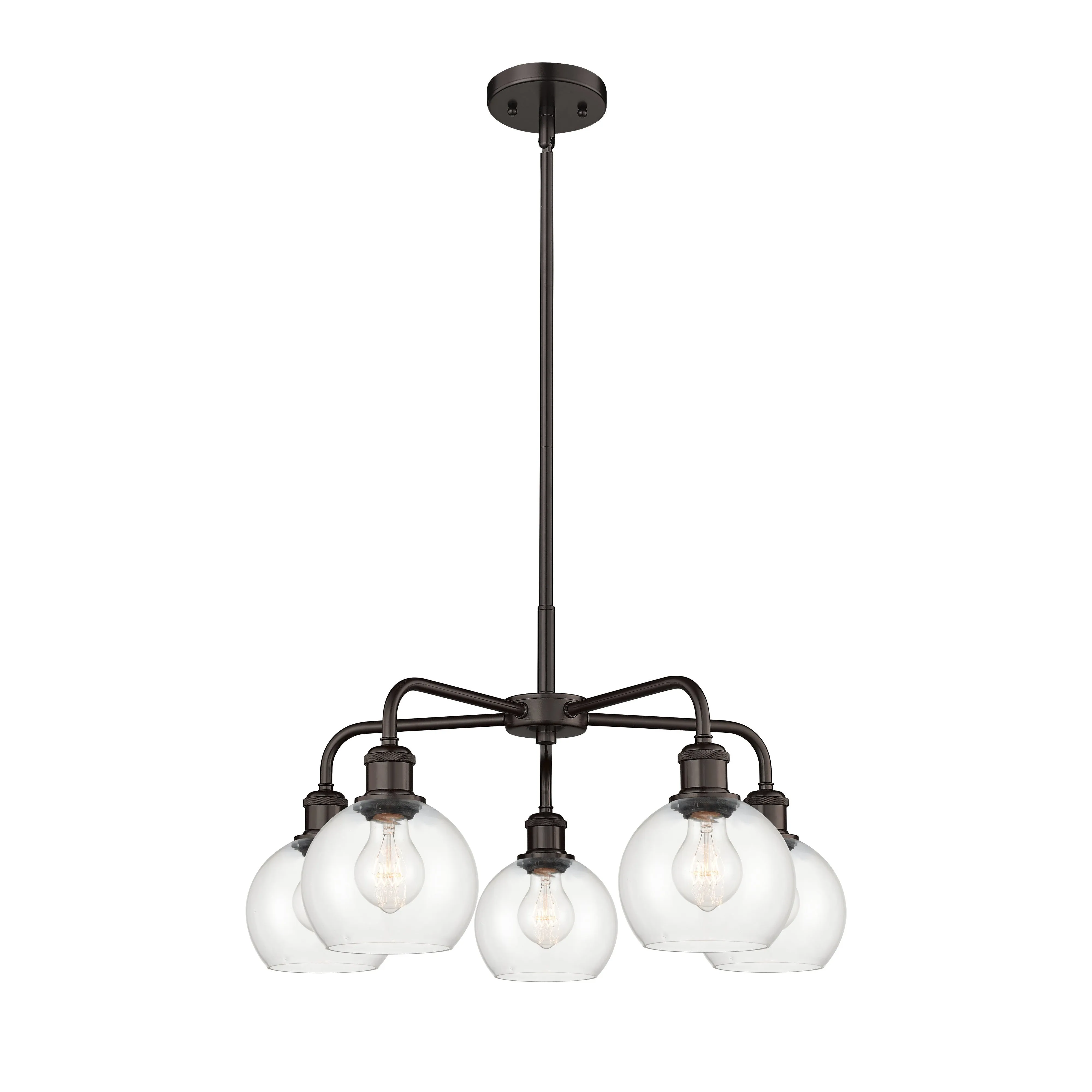 Innovations Downtown Urban 516-5CR-OB-G122-6 Chandelier Light - Oil Rubbed Bronze Chandeliers Lighting flash deal