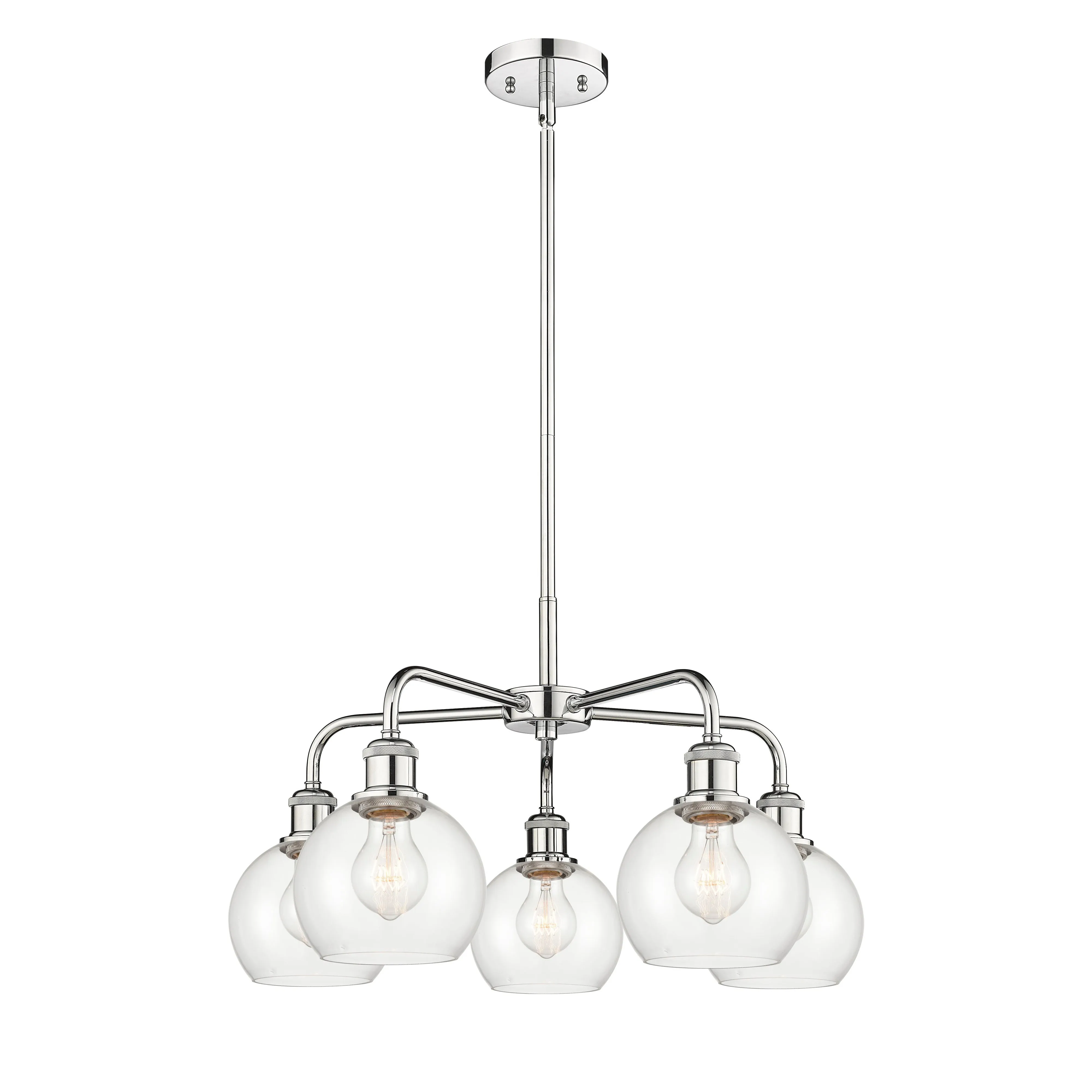 Innovations Downtown Urban 516-5CR-PC-G122-6 Chandelier Light - Polished Chrome Chandeliers Lighting flash deal