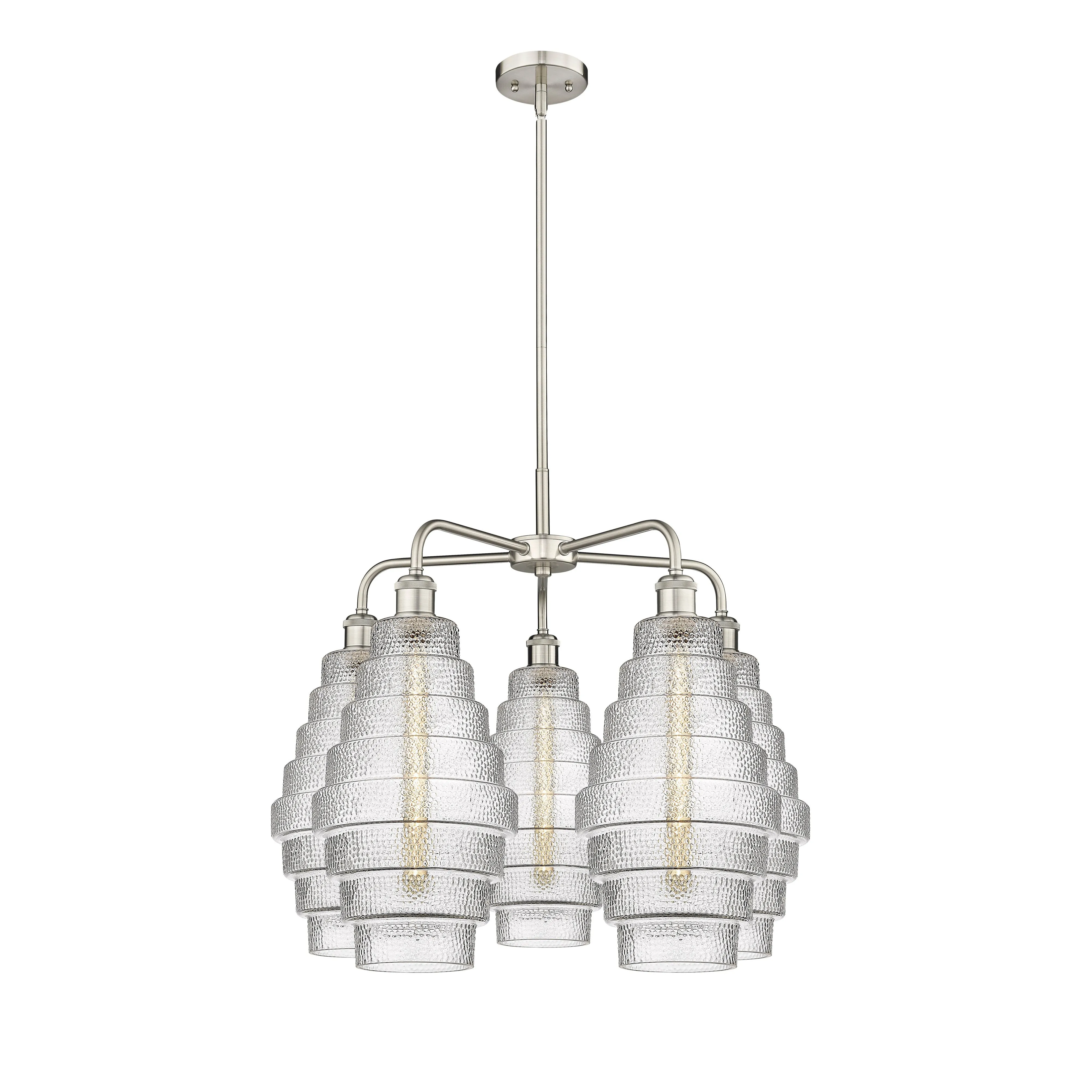 Innovations Downtown Urban 516-5CR-SN-G672-8 Chandelier Light - Satin Nickel Chandeliers Lighting flash deal