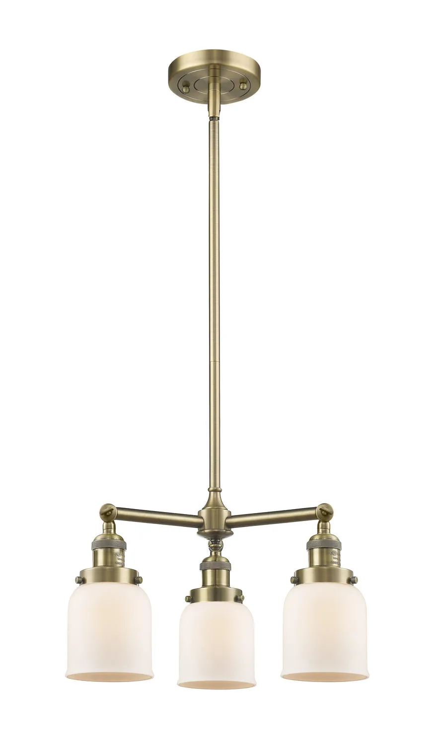 Innovations Franklin Restoration 207-AB-G51 Chandelier Light - Antique Brass Chandeliers best price sale