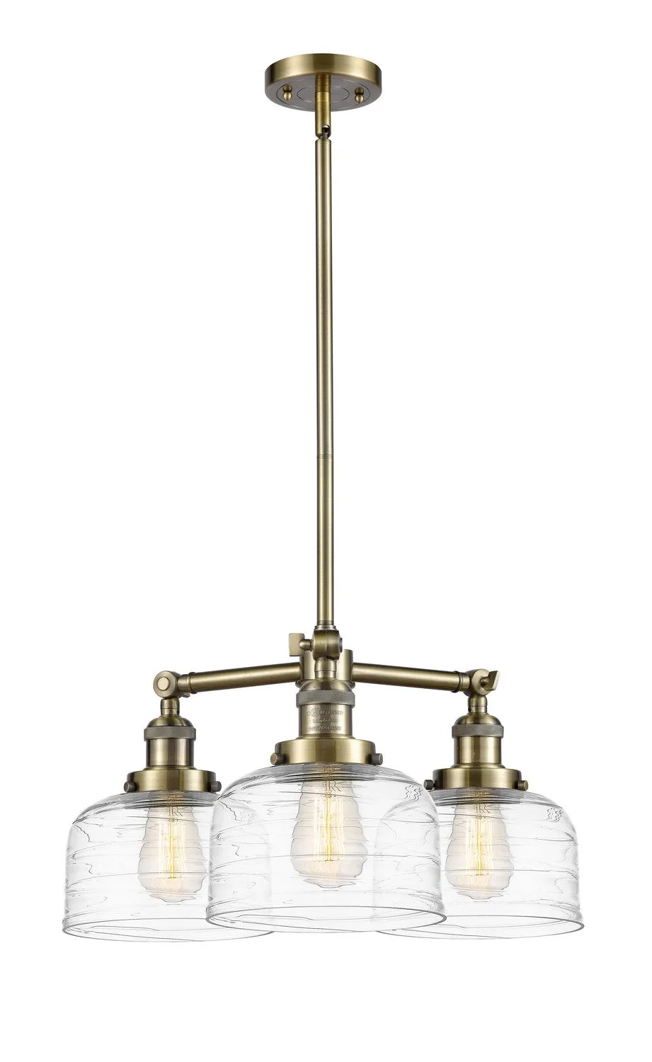 Innovations Franklin Restoration 207-AB-G713 Chandelier Light - Antique Brass Chandeliers best price sale