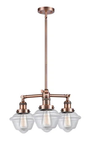 Innovations Franklin Restoration 207-AC-G532 Chandelier Light - Antique Copper Chandeliers best price sale