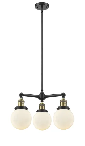 Innovations Franklin Restoration 207-BAB-G201-6 Chandelier Light - Black Antique Brass Glam Chandeliers online shop