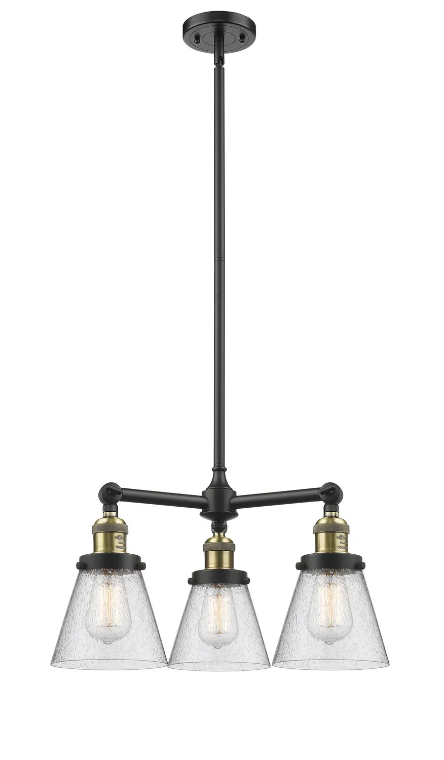 Innovations Franklin Restoration 207-BAB-G64 Chandelier Light - Black Antique Brass Chandeliers best price sale