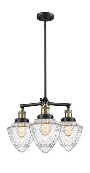Innovations Franklin Restoration 207-BAB-G664-7-LED Chandelier Light - Black Antique Brass Glam Chandeliers online shop