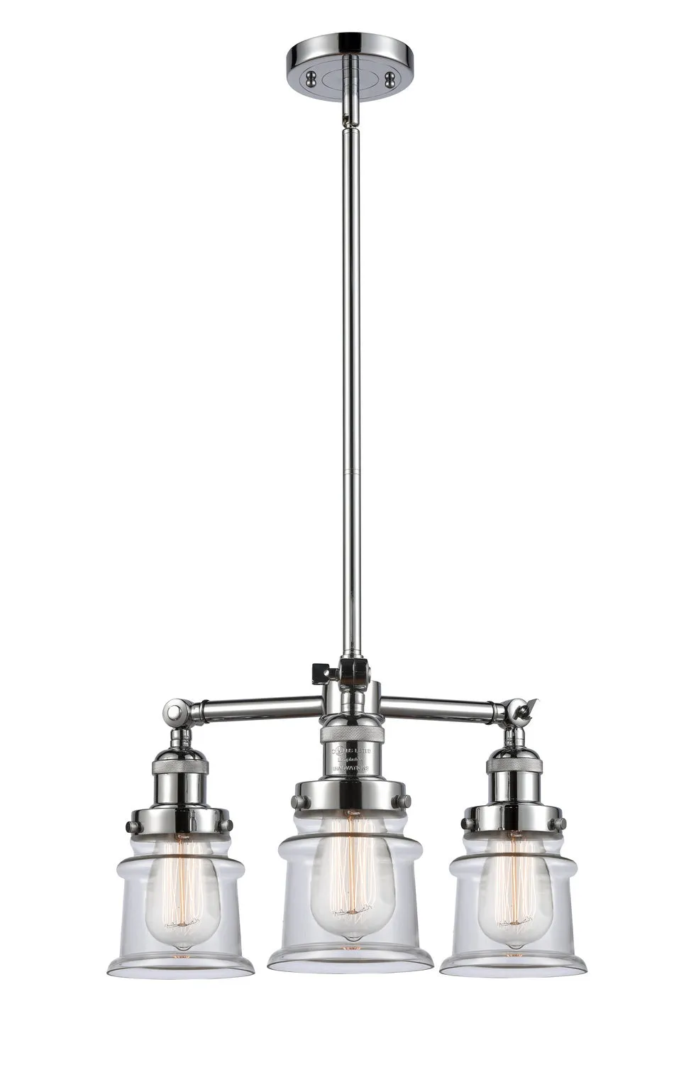 Innovations Franklin Restoration 207-PC-G182S-LED Chandelier Light - Polished Chrome Chandeliers best price sale