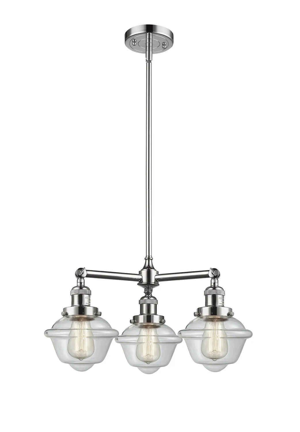 Innovations Franklin Restoration 207-PC-G532-LED Chandelier Light - Polished Chrome Chandeliers best price sale