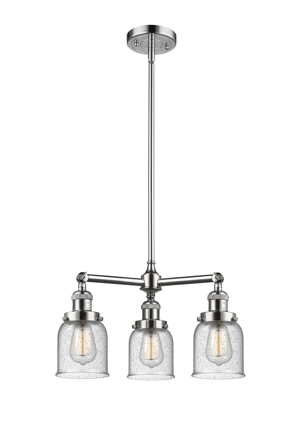 Innovations Franklin Restoration 207-PC-G54 Chandelier Light - Polished Chrome Chandeliers best price sale