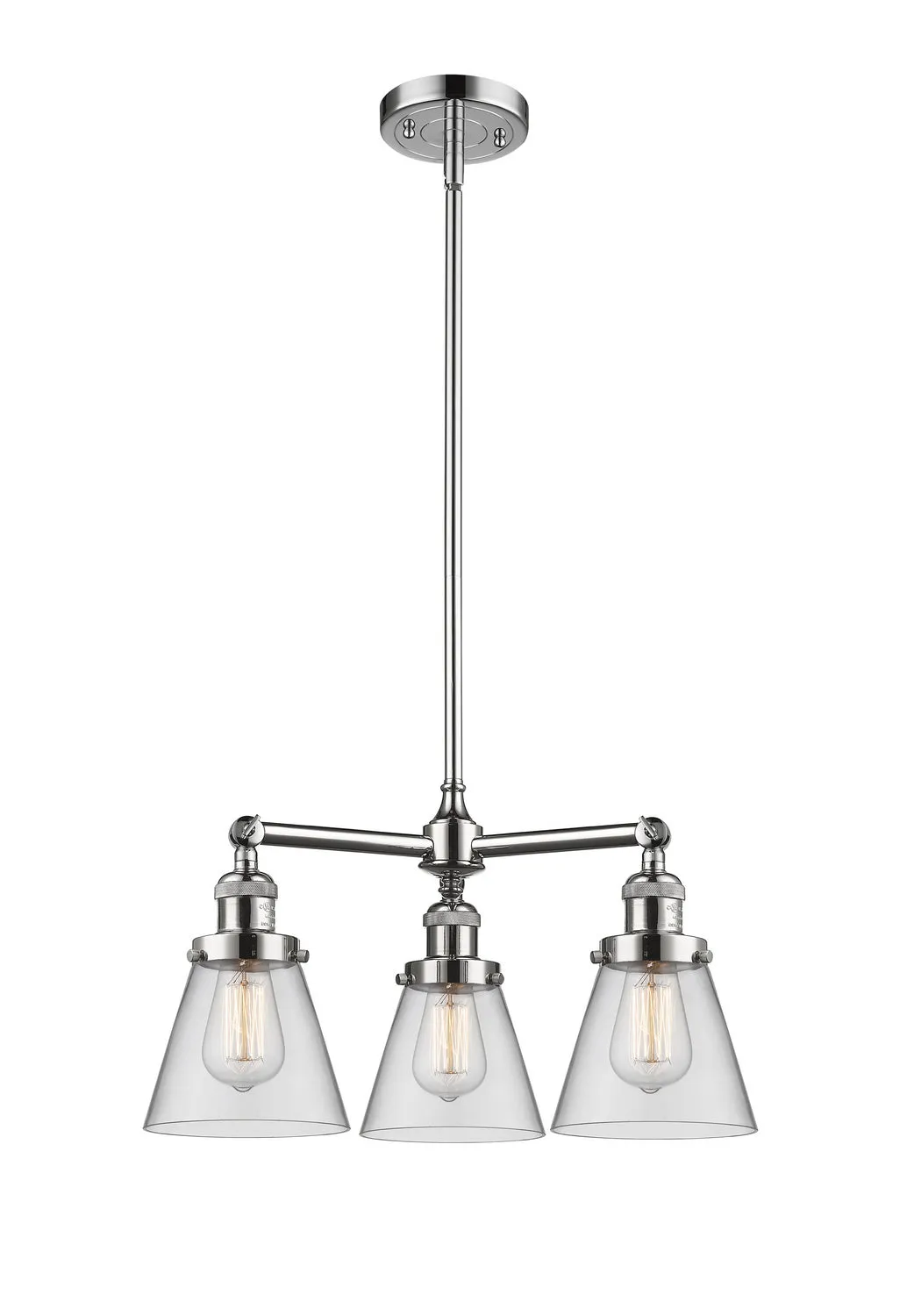 Innovations Franklin Restoration 207-PC-G62-LED Chandelier Light - Polished Chrome Glam Chandeliers online shop