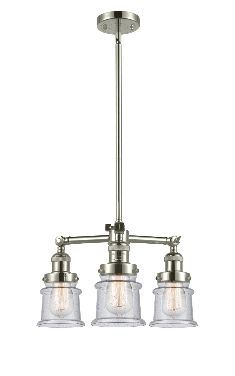 Innovations Franklin Restoration 207-PN-G184S-LED Chandelier Light - Polished Nickel Glam Chandeliers online shop