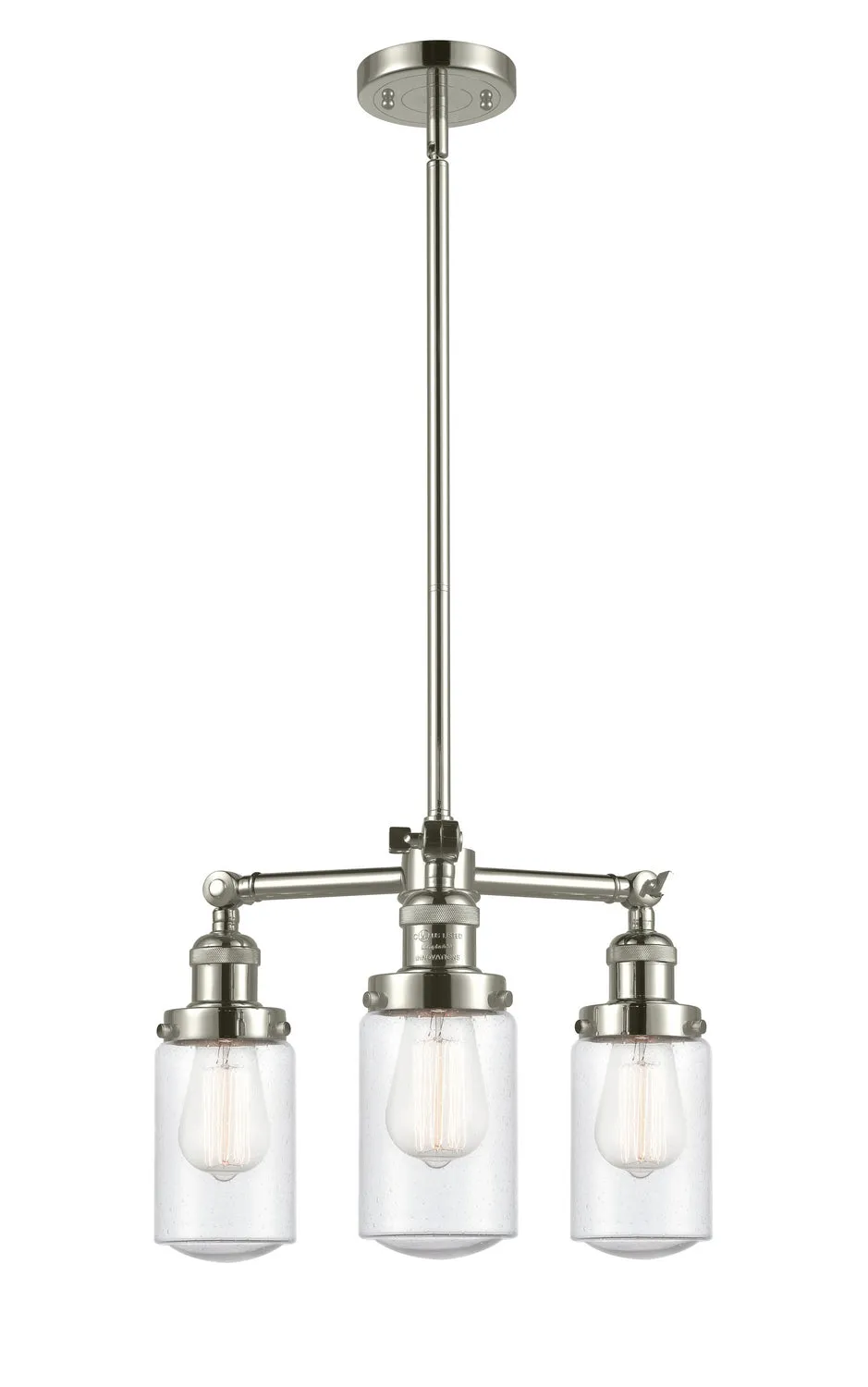 Innovations Franklin Restoration 207-PN-G314-LED Chandelier Light - Polished Nickel Chandeliers best price sale