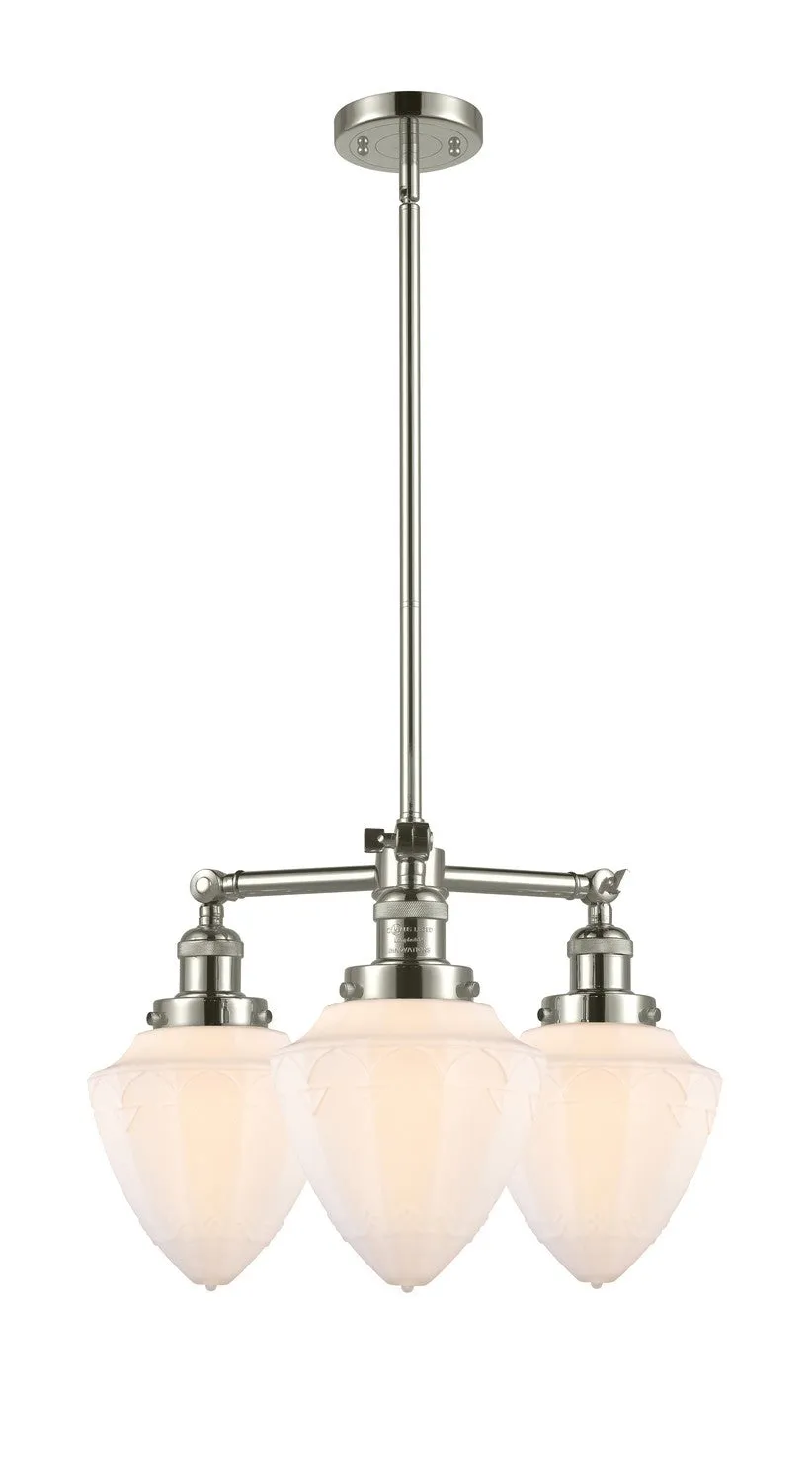 Innovations Franklin Restoration 207-PN-G661-7 Chandelier Light - Polished Nickel Elegant Chandeliers outlet