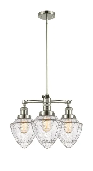 Innovations Franklin Restoration 207-PN-G664-7-LED Chandelier Light - Polished Nickel Elegant Chandeliers outlet